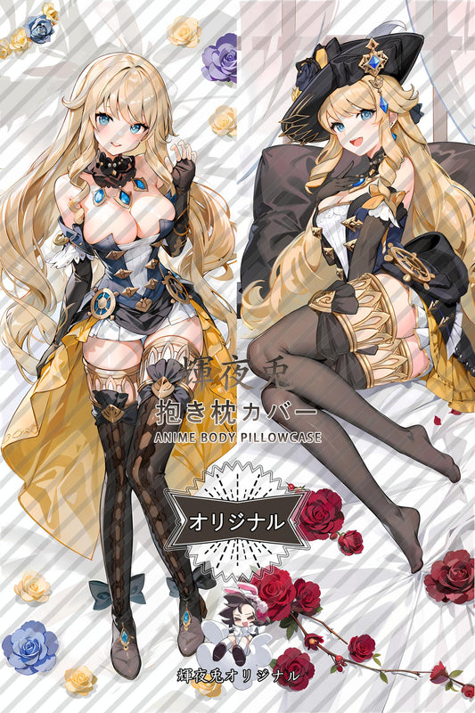 Navia_Genshin Impact_hrHYvE Body Pillow Cover