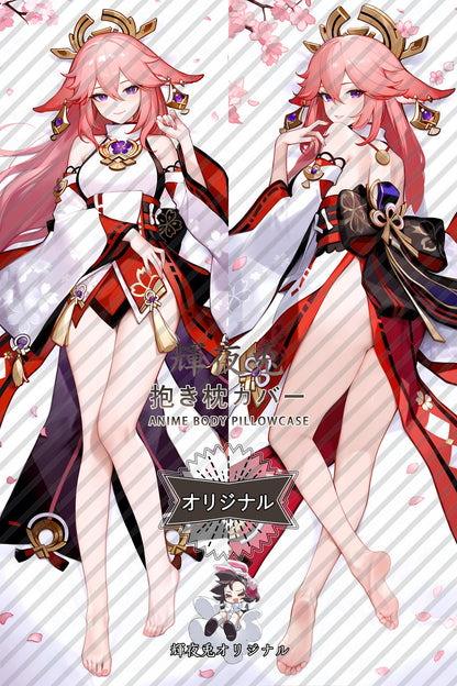 Yae Miko_Genshin Impact_F1xAXw Body Pillow Cover